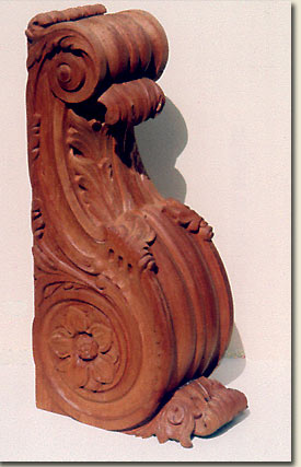 image of handcarved bracket