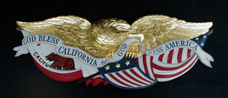 picture of american eagle gift to the governor of california