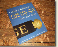 picture of Paul White Woodcarving book Cape Cod Sign