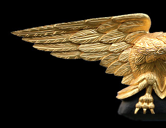 hand carved American Colonial Federal eagle side 1