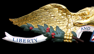 left side picture of Masthead Colonial eagle