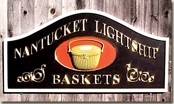 picture of nantucket lightship baskets sign